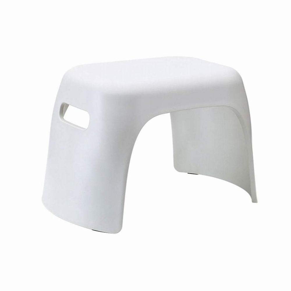 Tabouret de ménage carré blanc en plastique épais : fini le manque de sièges