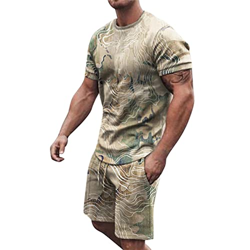 rtdgcv Trikot Set Kinder Herren 3D Kurzarm Anzug Shorts Beach Tropical HawaiianSS Body Sport Shorts Anzug Sportanzug Anzug Blau (Khaki, XXXL) rtdgcv Trikot Set Kinder Herren 3D Kurzarm Anzug Shorts Beach Tropical HawaiianSS Body Sport Shorts Anzug Sportanzug Anzug Blau (Khaki, XXXL)
