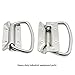 TTZEZE 2 Pack Heavy Duty Silver Metal Industrial Equipment Box Pull Handle Ring Handle Hardware, Surface Mount Case Handle for Wood Metal Case Chest Cabinet Toolbox with Mounting Screws