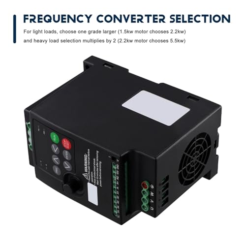 Convertisseur de fréquence 220V à 380V VFD triphasé 2.2kW pour moteur