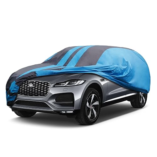 Image of Kaugung Car Cover Waterproof Custom Fit Jaguar F-PACE(2015-2025), Full Exterior Cover for Automobiles Lightweight Resistant Outdoor Sun UV Rain Dust Snow Wind Protection.