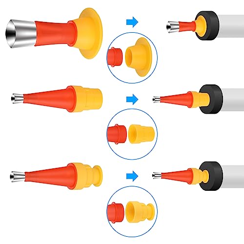 Hejo 27Pcs Caulking Sealing Nozzles Kit, Universal Stainless Steel and Sicone Integrated Caulking Caulk Nozzle Applicator Finisher, Glue Silicone Sealant Finishing Tool Caulking Gun Kit with Base - Image 2