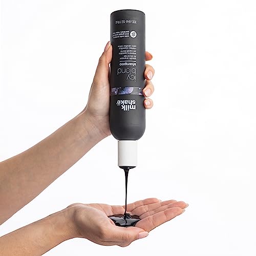 milk_shake | Icy Blond Shampoo 300 ml, Spezielles Anti-Gelb Shampoo für blondes oder aufgehelltes Haar, mit schwarzem Pigment, Made in Italy