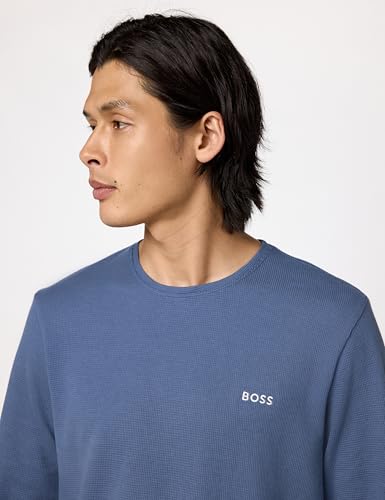 BOSS Waffle Long Sleeve Shirt, Blue Corn, M4