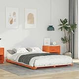 Facile d'entretien et durable : la surface lisse du cadre de lit en bois massif est extrêmement facile à entretenir et peut être facilement nettoyée avec un chiffon humide. Ce meuble durable offre confort et esthétique à votre chambre.