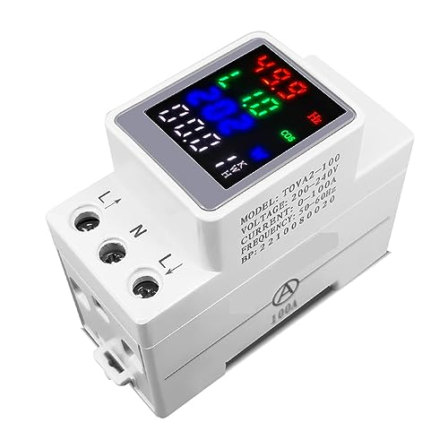 Medidor de energía AC 100A voltímetro para evitar sobrecostes luz 2