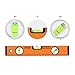 TACKLIFE Level 12-Inch Aluminum Alloy Magnetic Torpedo Level Plumb/Level/45-Degree, Measuring Shock Resistant Spirit Level with Standard and Metric Rulers MT-L03