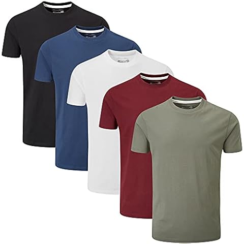 Charles Wilson 5 Pack Plain Crew Neck T-Shirt (Medium, Essentials Type 22) Cover