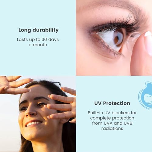 Image of Aqualens 10H Monthly Disposable Soft Contact Lenses with UV Protection - (3 Lens /Box) (-7.00)