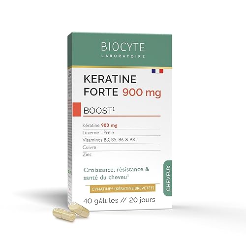 BIOCYTE Kératine Forte 900mg - Croissance, Résistance & Santé Des