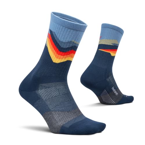 Image of Feetures Trail Max Cushion Mini Crew Sock - Hiking Socks for Men & Women