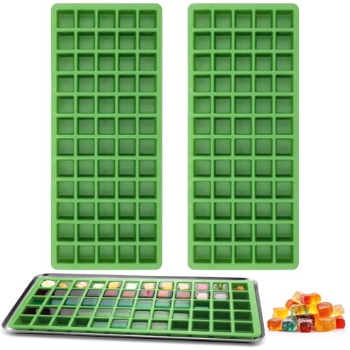 Tiangrid 2 Pcs Silicone Food Molds for Harvest Right Freeze Dryer Harvest Right Medium Square Trays Dividers Food Mold for Fruit Vegetable Cake Freeze Drying Accessories (Medium)