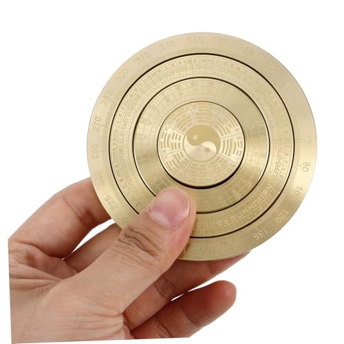 Compass Metal Mini Bagua Feng Shui Portátil de Cobre miniatura 3