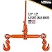Columbus McKinnon Tie Down Chain and Ratchet Binder Set, 3/8 Inch x 20 Foot Grade 70 Chain, Easily Secure Heavy Loads to A Truck Or Flatbed Trailer, 6,600 Pound Working Load Limit, Made in USA