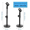 YOUEON 2 Pcs Microphone Stand Desktop, Adjustable Table Mic Stand with Mic Clip and 5/8" Male to 3/8" Female Screw Adapter, Heavy Base for Snowball, Spark & More #1