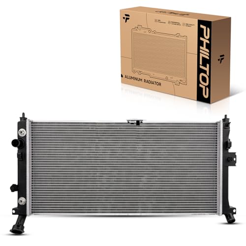 Image of PHILTOP Radiator Compatible with 2001-2006 Montana, 2002-2007 Rendezvous, 2001-2005 Venture, 2005-2006 Uplander Relay Terraza, Automotive Engine Radiator Replace# CU2562, 0AGM5348, 10310317, 10310318 | Fit for 2002-2007 Rendezvous 2005-2006 Terraza, Uplander, Relay 2001-2005 Venture, Aztek, Montana, Silhouette