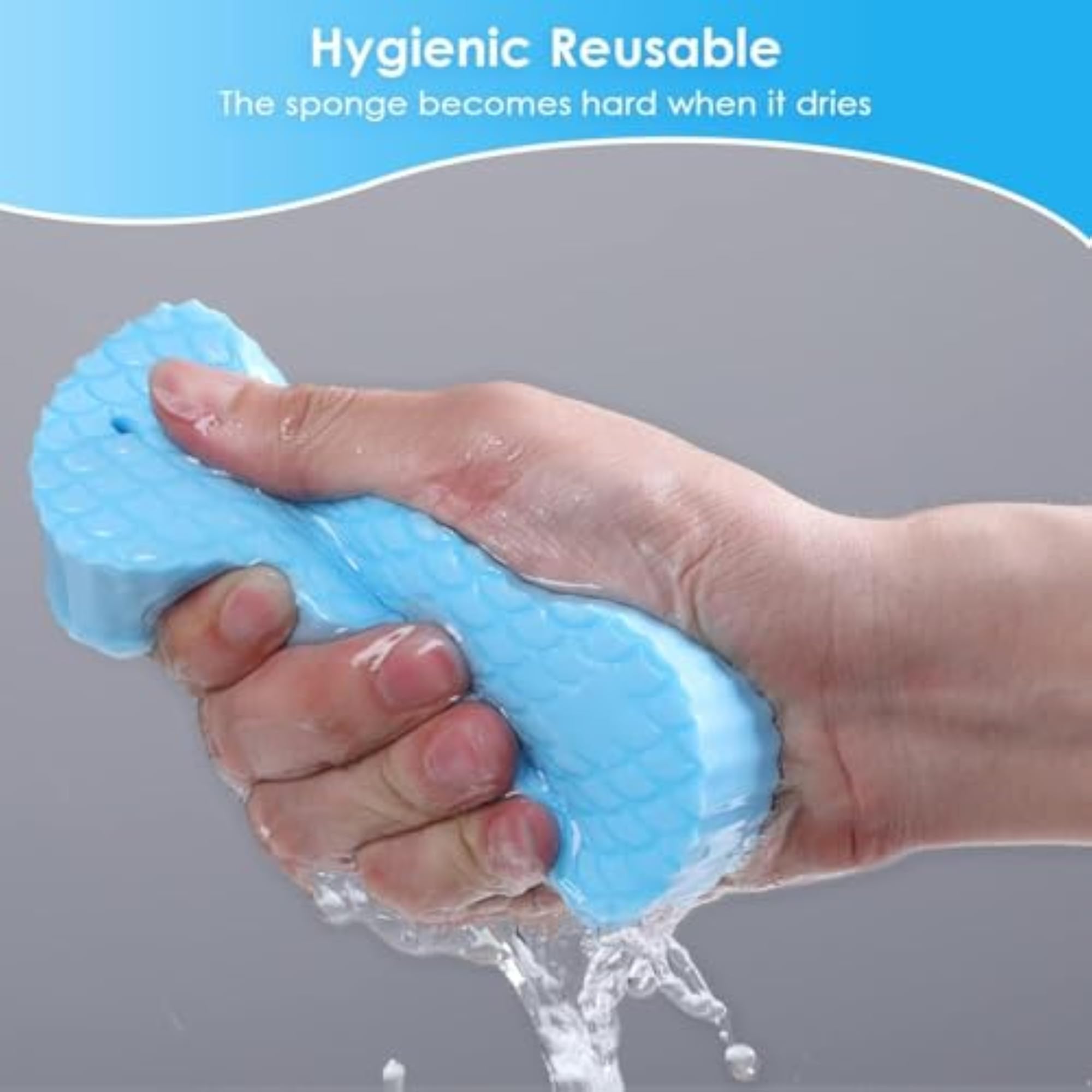 Super Soft Exfoliating Bath Sponge for Gentle Skin Care
