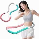 VIBRANTREK [2025夏] フラフープ ソフトフラフープ ダイエット ウェイト付き フィットネス PVCソフトスプリングフープ 折りたたみ式 ポータブル フラサークル 筋トレ シェイプアップ フラフープダイエット用(ウエスト・背中・脚・胸 エクササイズ) 室内/公園用 男女兼用 日本語取扱説明書付き (1.3kg（体重45-90kg）)