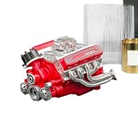 Maquette moteur V8 en métal à assembler, Pièce après pièce, vous construisez un véritable moteur miniature entièrement fonctionnel ⚙️, Bielles, pistons, vilebrequin, distribution par chaîne… tout