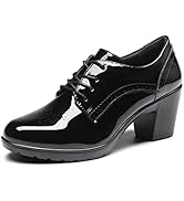 Scarpe Oxford Donna Eleganti Con Tacco - Stile Retr&ograve; E Brogue - Per Look Classico E Moderno