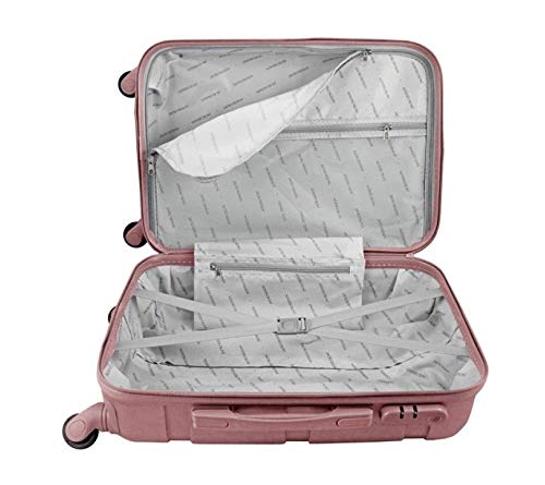 Kit Mala 360 c/ 4 Rodinhas DREAM a Bordo Aceito (ANAC) (55x35x20) + Frasqueira Bagagem de Mão Jacki