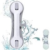 Haltegriff für Dusche mit Saugnapf, Duschgriff für bad, Haltegriffe für Senioren, Mobiler Haltegriff, Badewannengriff Ohne Bohren für Senioren und kinder (Grau)