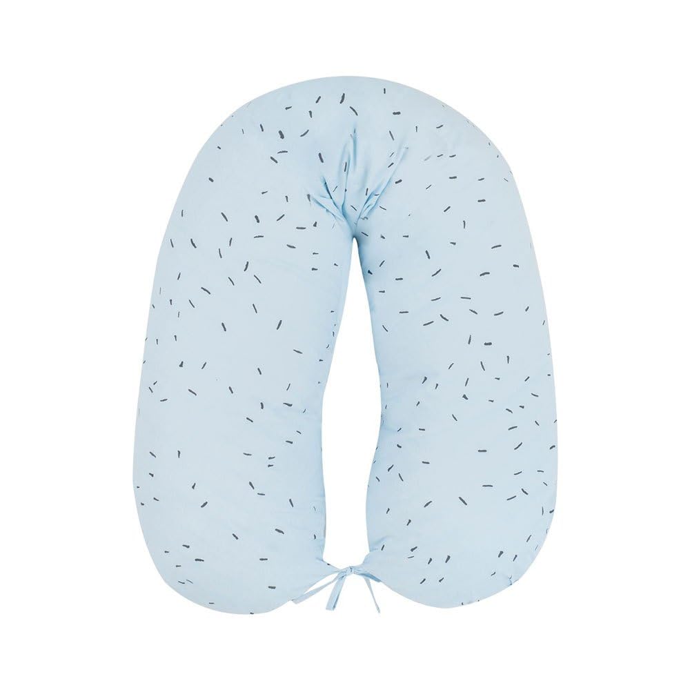 Kikkaboo cuscino l'allattamento Orso con me 150 cm di lunghezza 100% cotone, zip, colori:blu