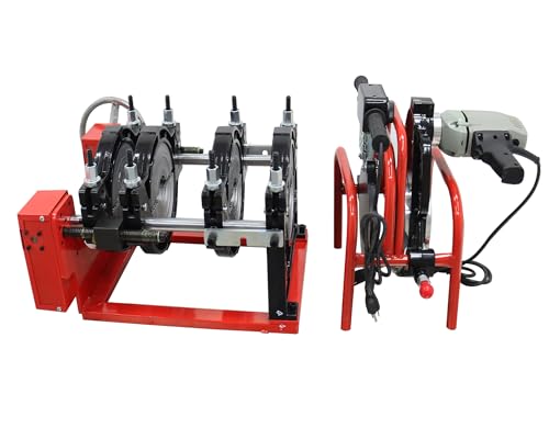 Image of THUXEON 110V Pipe Fusion Welder with Screw Style, Pipe Hot Melt Machine 2.48"-7.87” (63-200mm), 4 Clamps Tube Fusion Welder