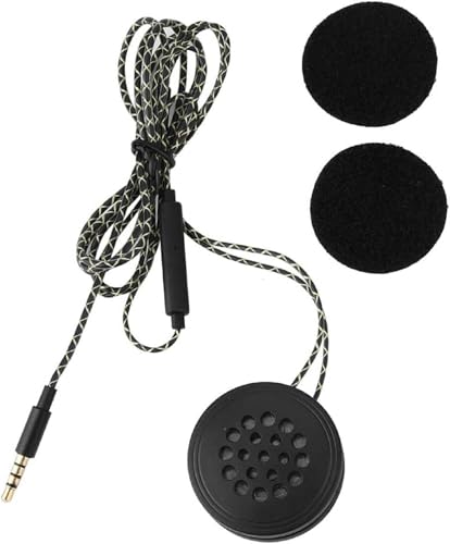 Casque de moto - Haut-parleur - Prise en charge des appels mains libres avec prise 3,5 mm - Longueur du câble : 1,2 m