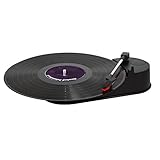Vibe Sound VS-2006-MTS USB Mini Portable Turntable/Vinyl Archiver (Black) - Rip Your Old Vinyl to MP3!