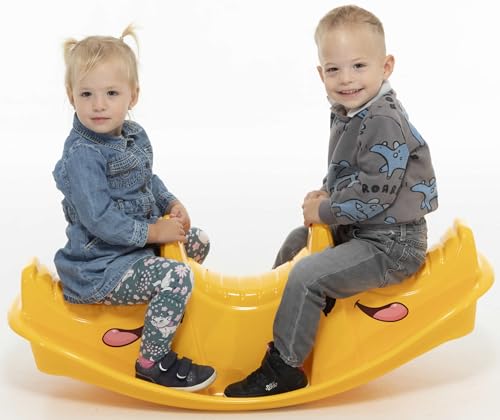Dohany Wippe Rocker Hund Tier Schaukelwippe Kunststoff Kinder Spielzeug gelb