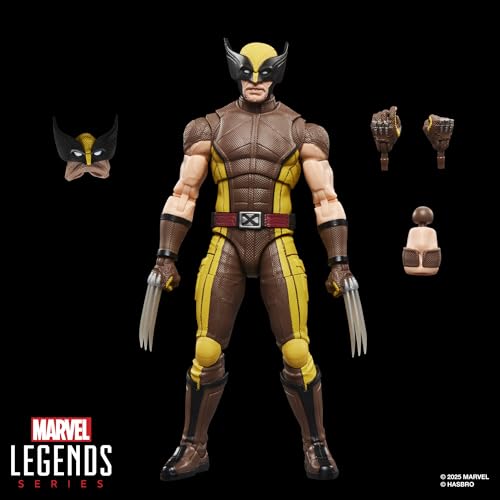 Marvel Legends Series Wolverine (Brown Suit), Marvel Studios' Deadpool & Wolverine Movie Collectible 6-Inch Action Figure Gift - Image 3