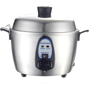 Tatung TAC-06KNUL 6 Cups Multi Functional Cooker, Metallic