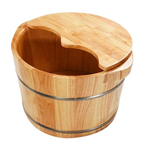 Spa de pies en barril de madera para adultos