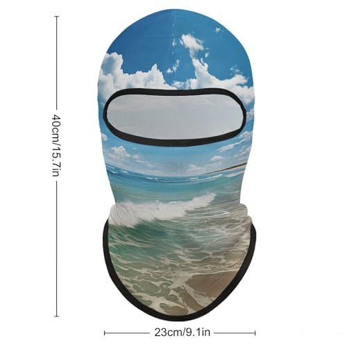 Balaclava Sandy Beach para Hombres y Mujeres, Máscara Facial de Protección Solar Transpirable con Cubrecabeza Completo para Senderismo, Ciclismo, Correr, Conducción miniatura 2
