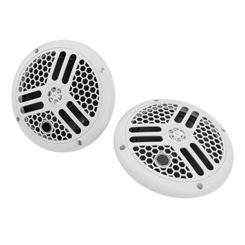 2Pcs 6.5 Inch Marine Speaker 120W Weather Clear Sound Versatile Boat Audio Speaker for RV Yacht UTV DC12V