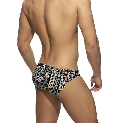 Men's Bikini Swimwear Sexy Low Rise Swimming Briefs Color Block Underpants Slim Fit Besch Vacation Outfits2