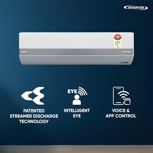Image of Daikin 1.0 Ton 5 Star Inverter Split AC (Copper, PM1.0 Filter, JTKJ35XV16, White)