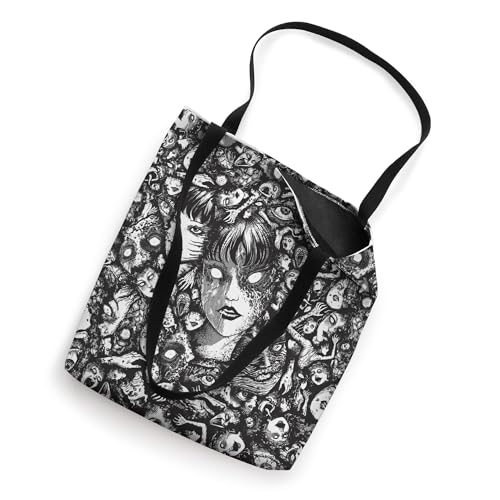 Bolso Tote con estampado de rostro Junji Ito Tomie miniatura 2