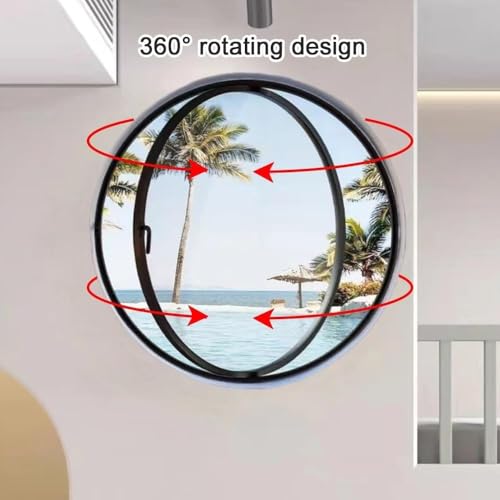 Fenêtre de cabanon ventilée à hublot pivotant 360° en verre