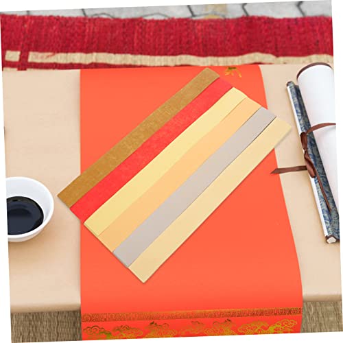 NUOBESTY 300 Folhas De Papel De Arroz Papel De Embrulho Vermelho Papel De Embrulho Simples Papel Ver