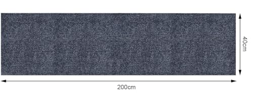 MIAOGE®[200cmx40cm] Selbstklebend Kratzteppich Katze Wand,Kratzmatte Katze,Kratzbretter Wand,Kratzbrett Katzen,Katzen Kratzwand,Katzenkratzbretter(Dunkelgrau, 1 Stück)