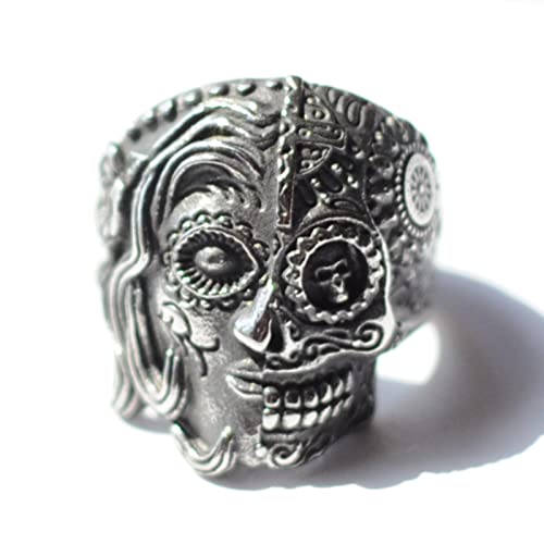 Image of Genuine Stainless Steel Ring Jewelry for Men Fashion Punk Biker Skull Rings