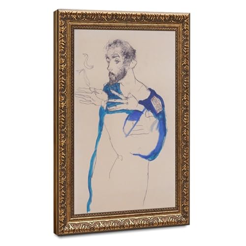 Impression sur toile Gustav Klimt 61x91 cm de WCYB pour décoration murale de bureau