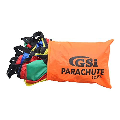 Gsi Kids Play Parachute Rainbow Parachute Toy Tent Game For Children Gymnastics Cooperative Play And Outdoor Playground Activities (12 Feet) #TOP6