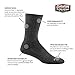 Darn Tough Vermont - Style 1657 - Men's The Standard Lifestyle Sock - Black, Large