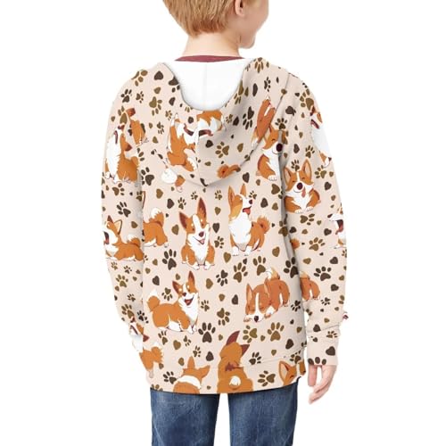 Girls Zip Up Hoodies Long Sleeve Lightweight Casual Jacket Crewneck Soft Novelty Graphic Jacket 6-16Years4