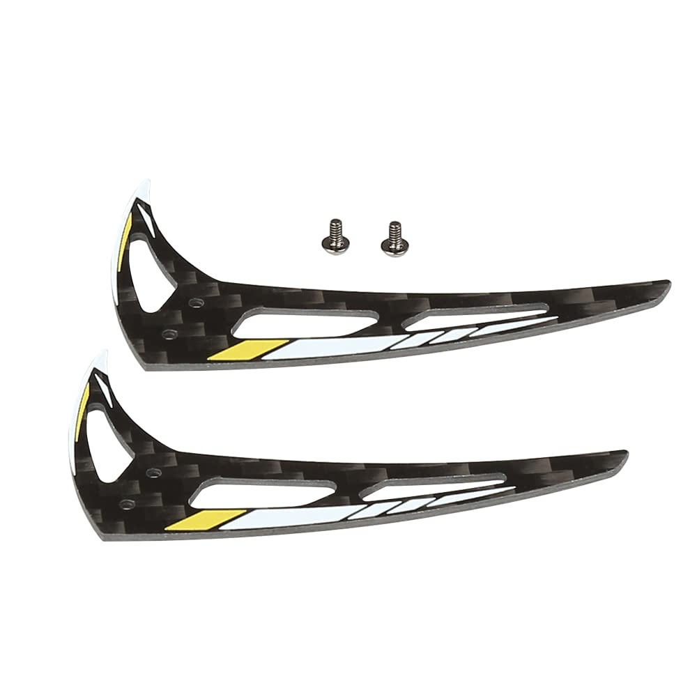 OMPHOBBY M1 EVO Helicopter Parts OSHM1204Y Vertical Stabilizer Set(Racing Yellow) Original Replacement for OMP Hobby M1-EVO RC Helicopters Accessories Spare Part