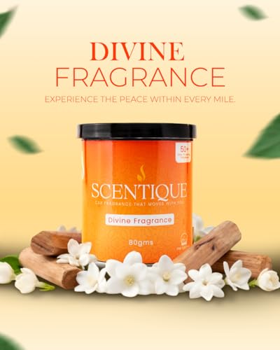 Image of Gel Based Car Air Freshener - Divine Fragrance (80g) | Long Lasting Cup Holder Perfume Can | Strong Odor Eliminator | Automotive Interior Accessories; DF