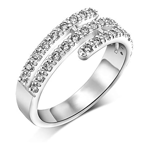 ELEGANZIA Sterling Silver Eternity Ring Cover
